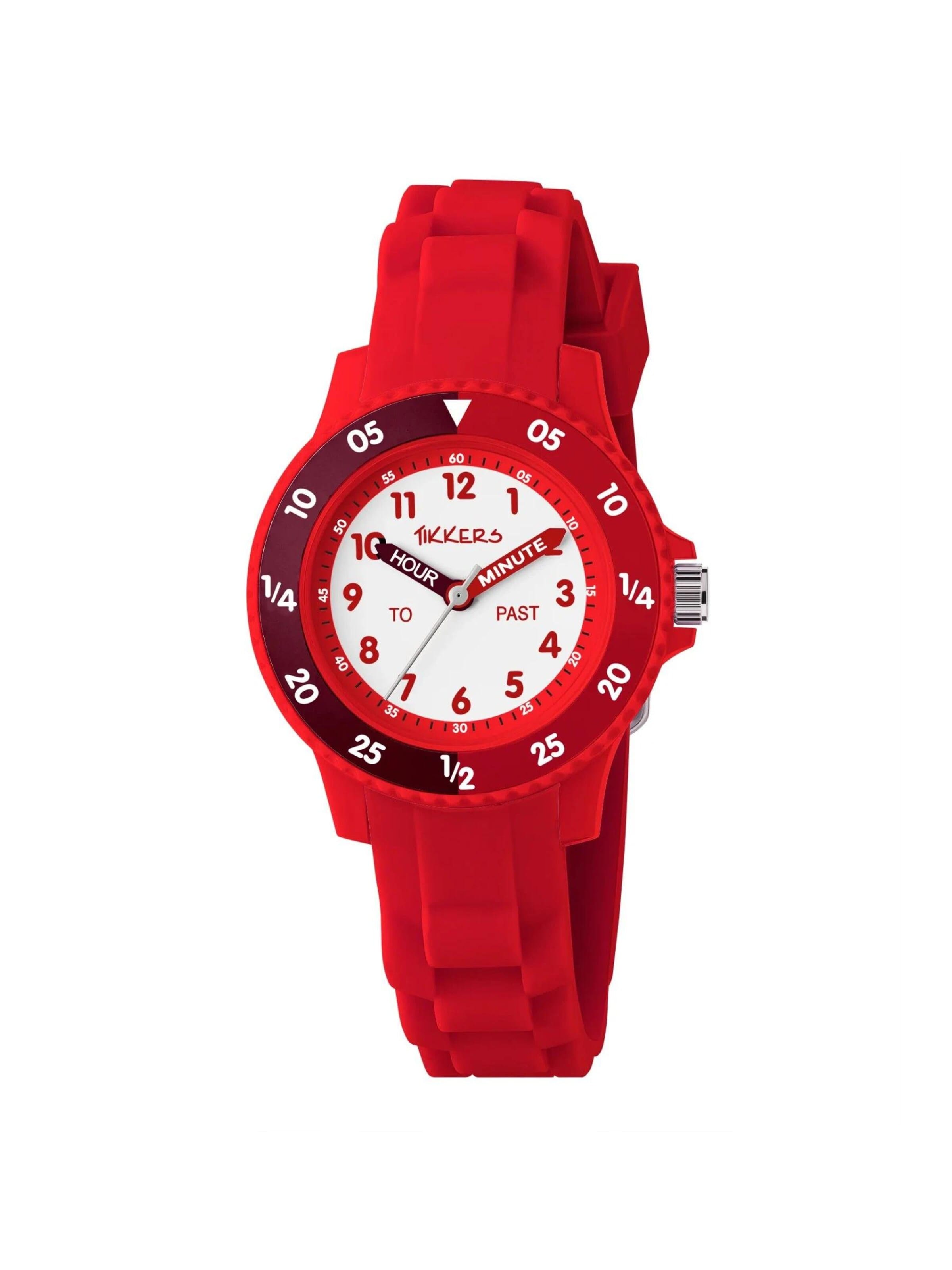 Tikkers Watch in Red: front