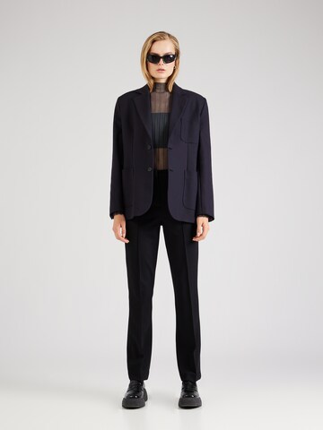 MORE & MORE Normalny krój Spodnie w kant 'Marlene' w kolorze czarny