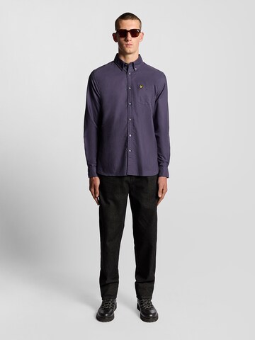 Lyle & Scott Regular fit Overhemd in Lila