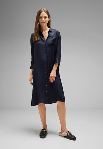 STREET ONE Shirt Dress in Blue: front