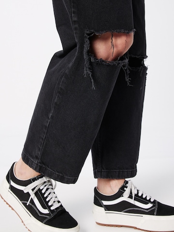 TOPSHOP Wide Leg Jeans in Schwarz