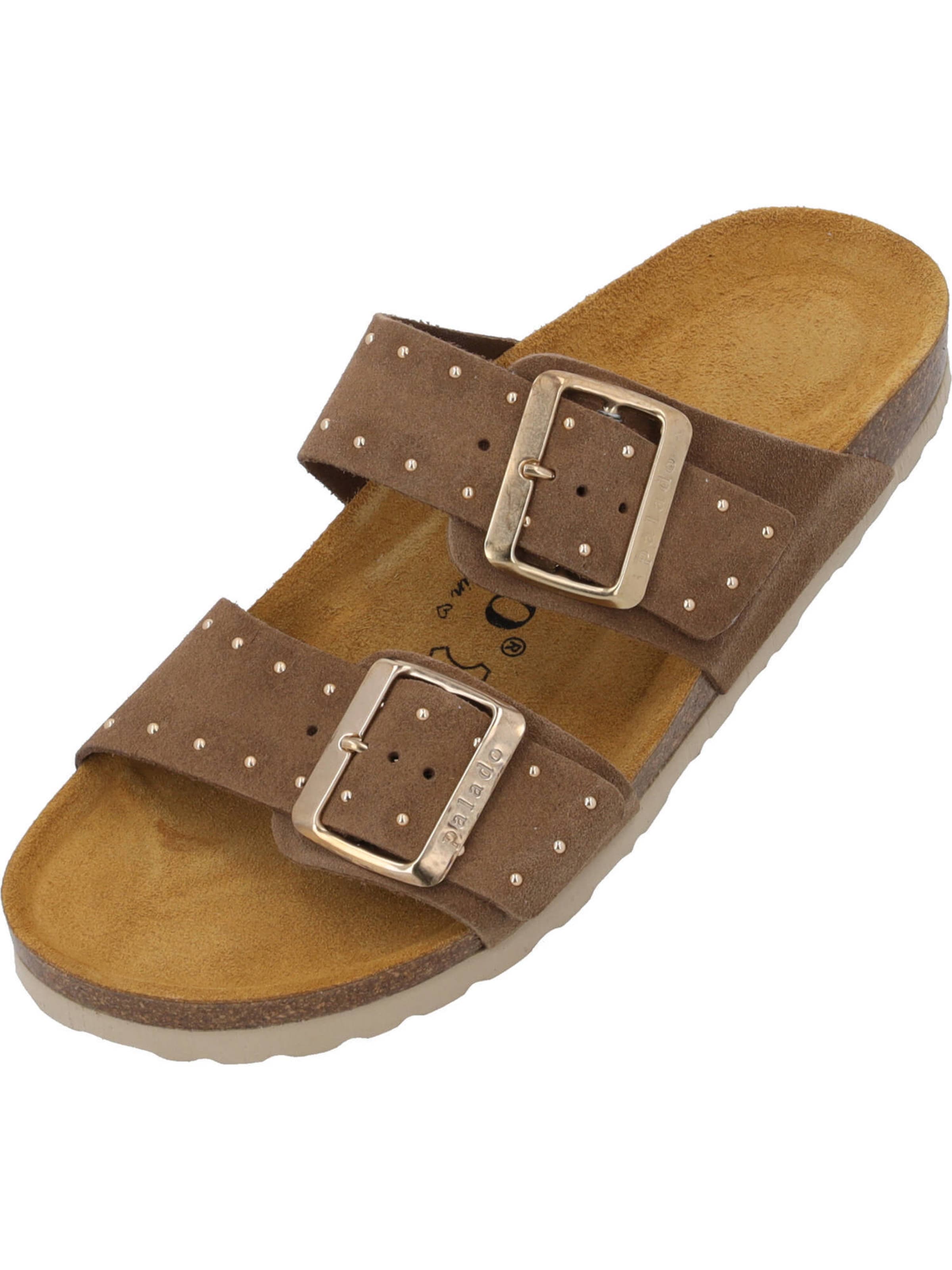 Palado by Sila Sahin Пантолеты 'Samos Glint' в Коричневый: спереди