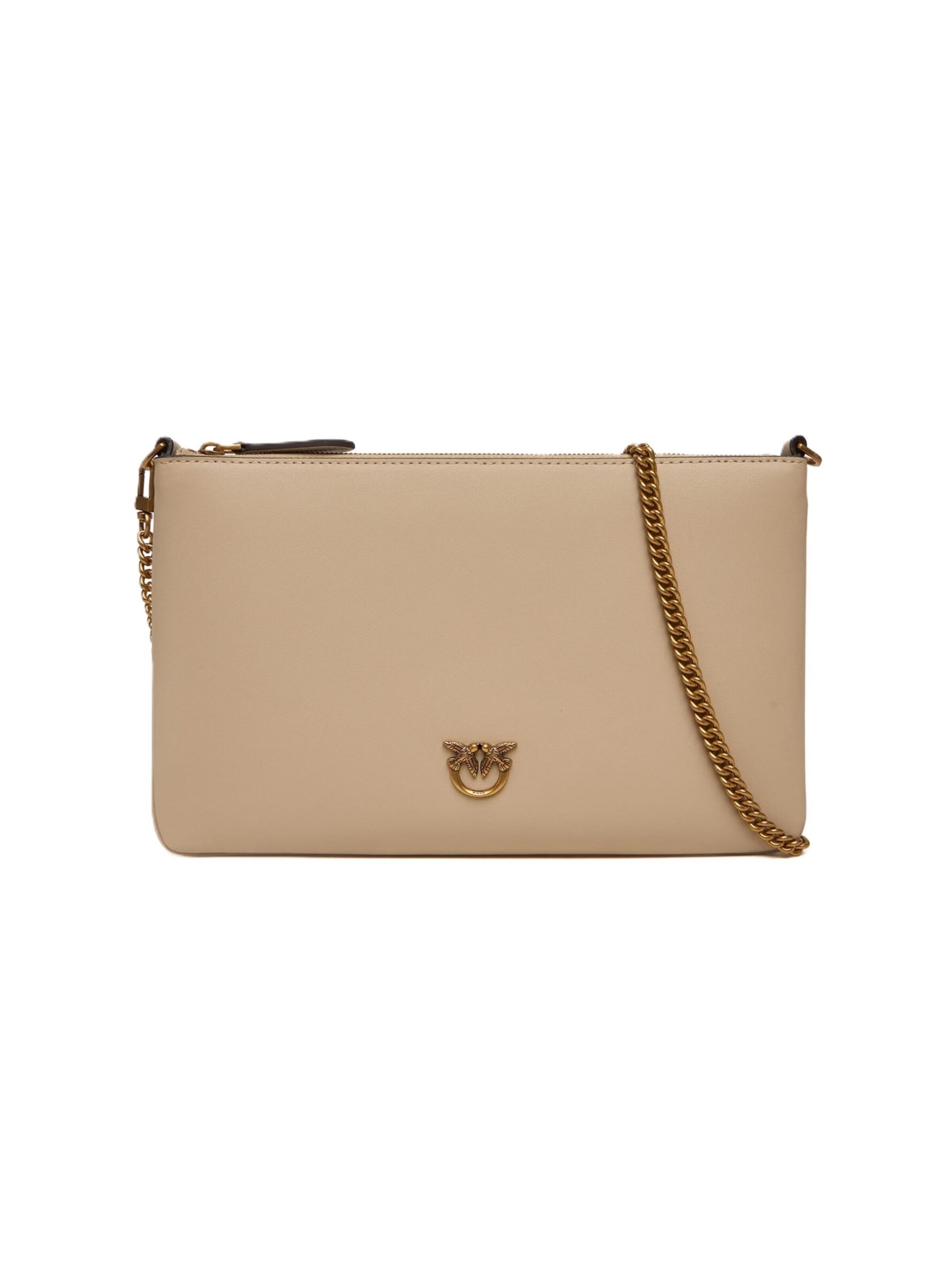 Borsa a spalla '100455 A0F1' di PINKO in beige: frontale