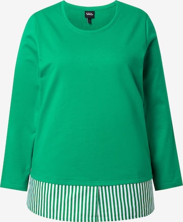 Ulla Popken Shirt in Groen: voorkant
