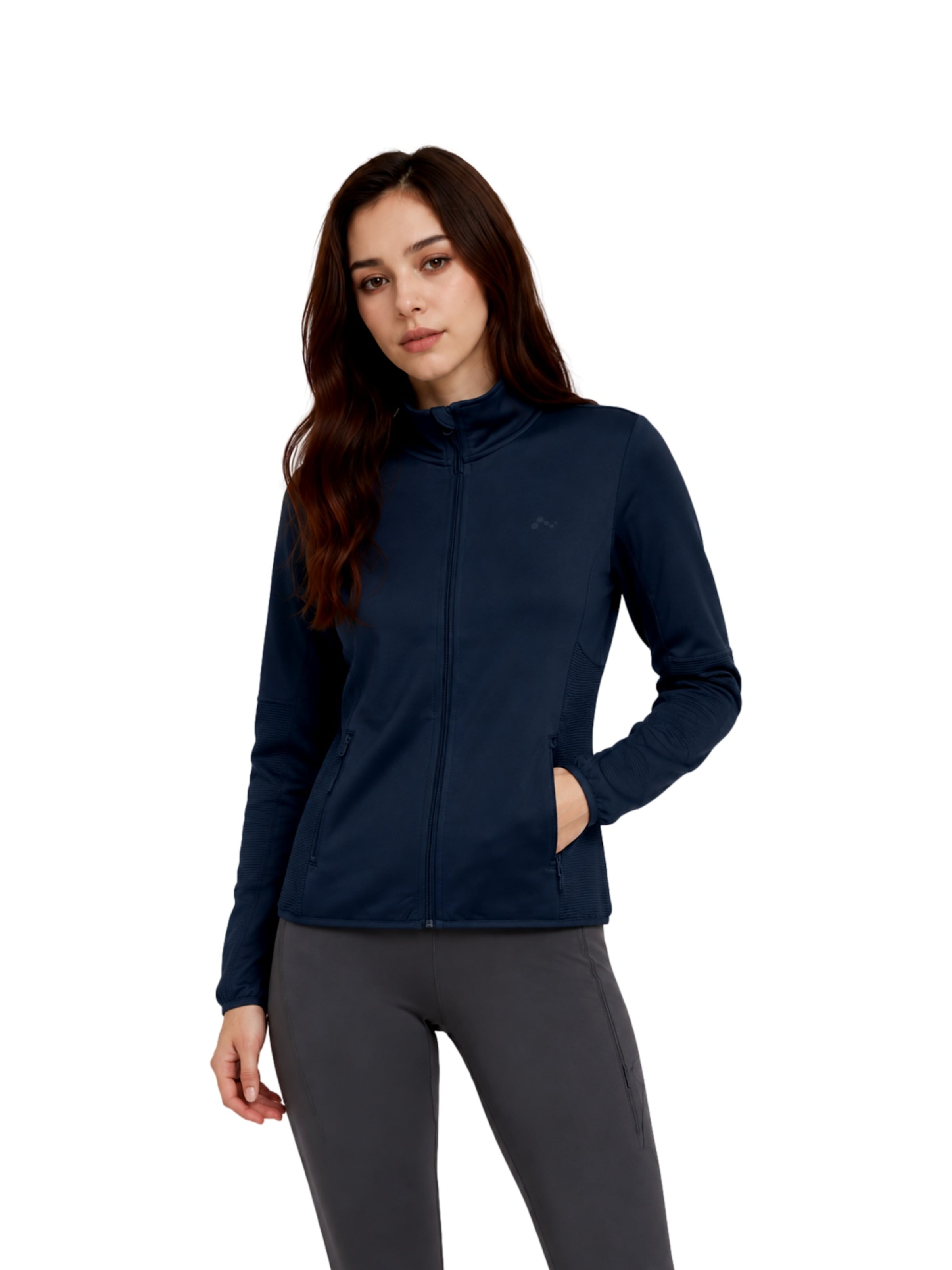 ONLY PLAY Athletic fleece jacket 'ONPJetta' in Blue: front