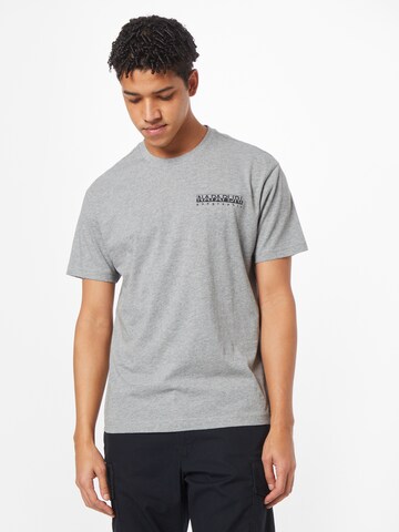 T-Shirt 'BOLIVAR' NAPAPIJRI en gris : devant