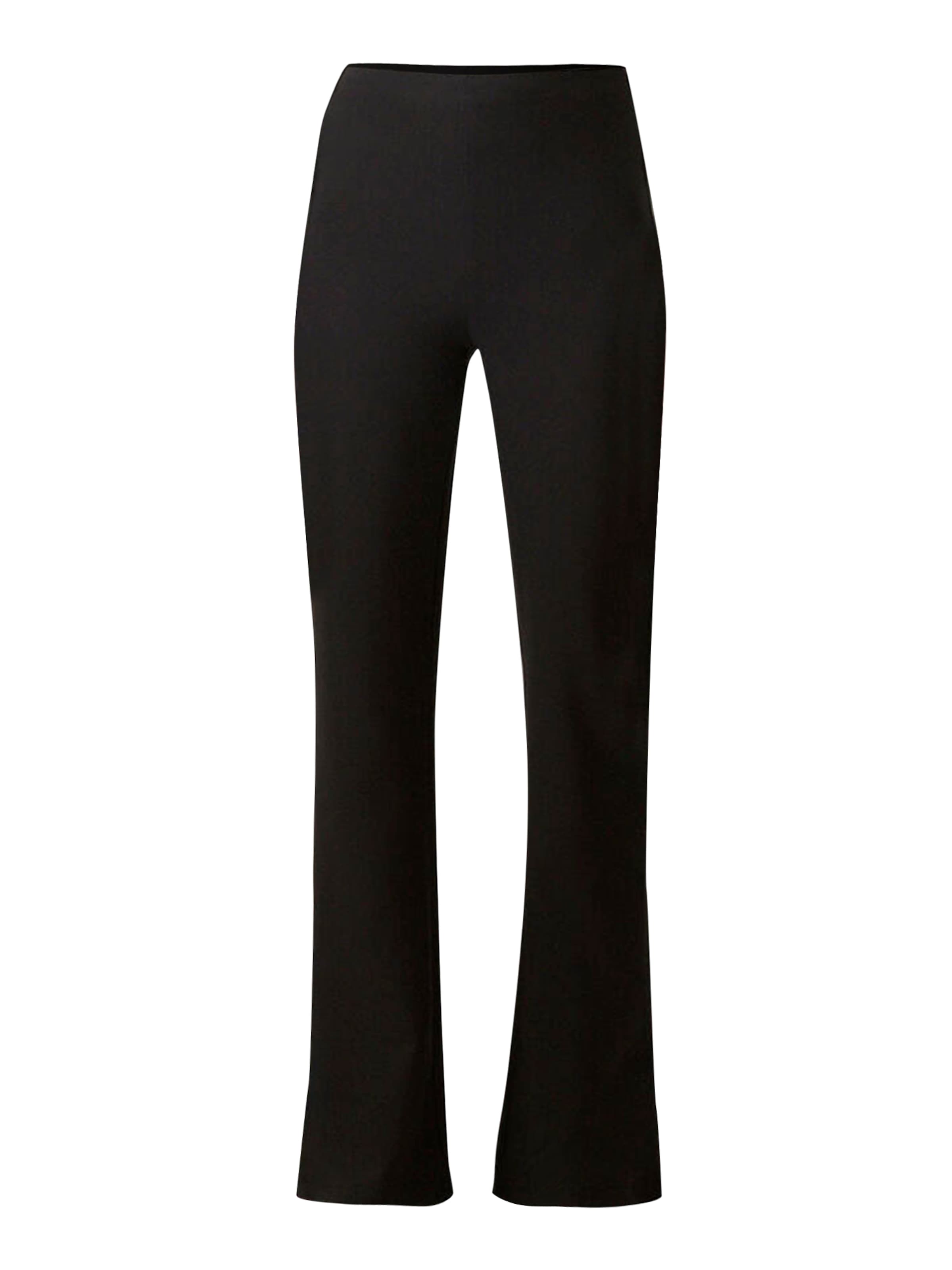 Touche Prive Bootcut Broek in Zwart: voorkant