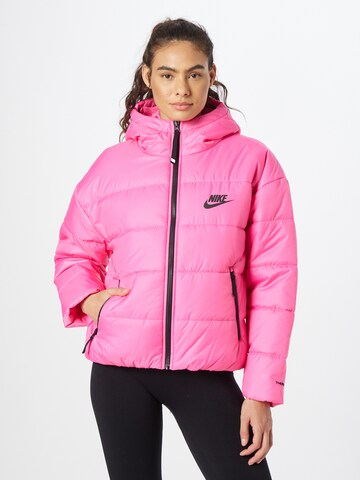 Nike Sportswear Winter jacket in Pink: front