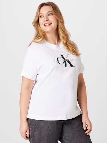 Calvin Klein Curve Tričko – bílá: přední strana
