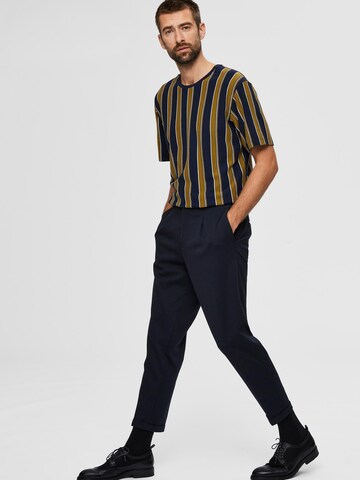 SELECTED HOMME Regular Pleat-Front Pants in Blue