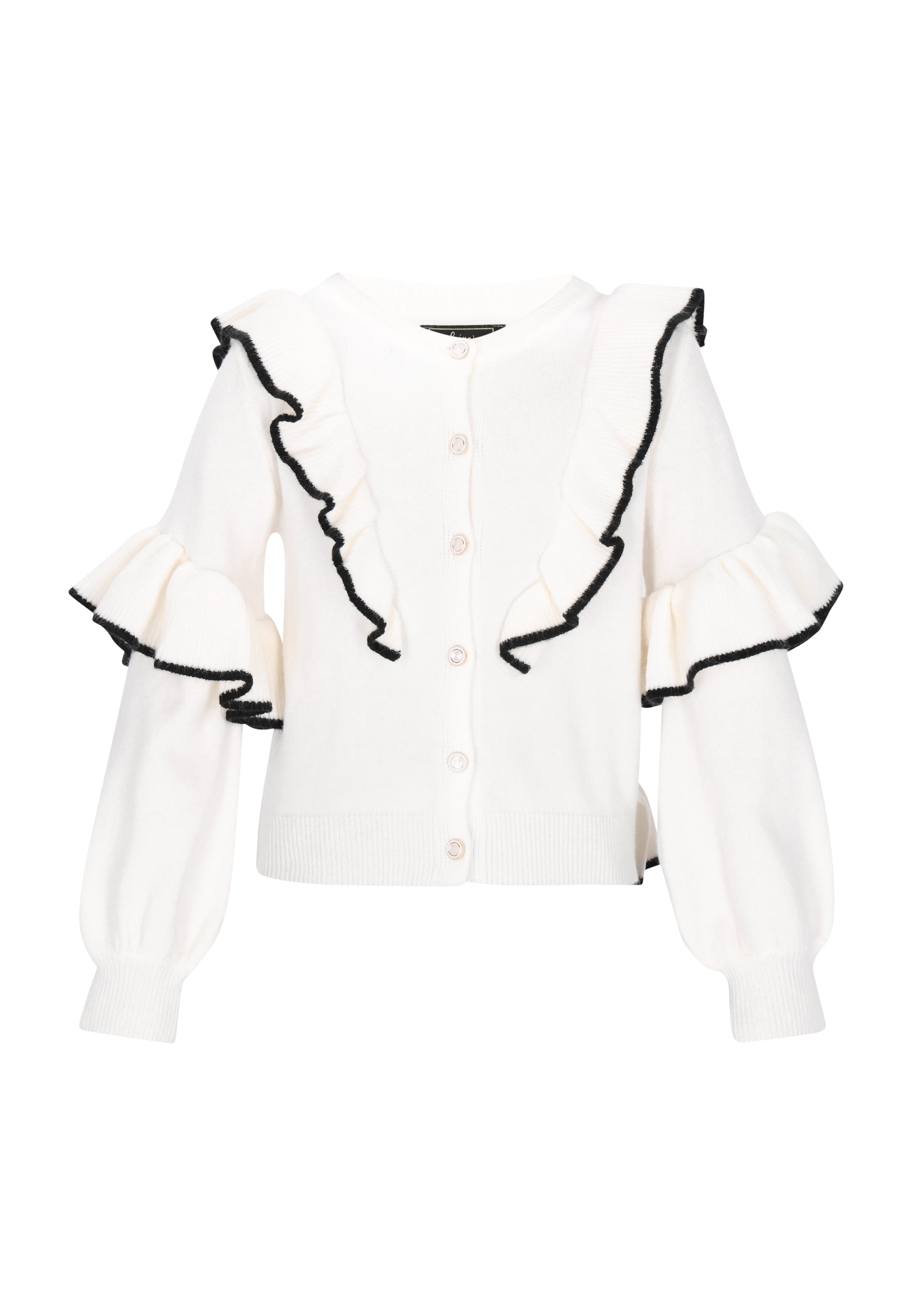 balts faina Adīta jaka: no priekšpuses