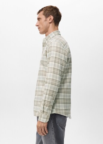 MANGO MAN Regular fit Button Up Shirt 'Brighton' in Beige