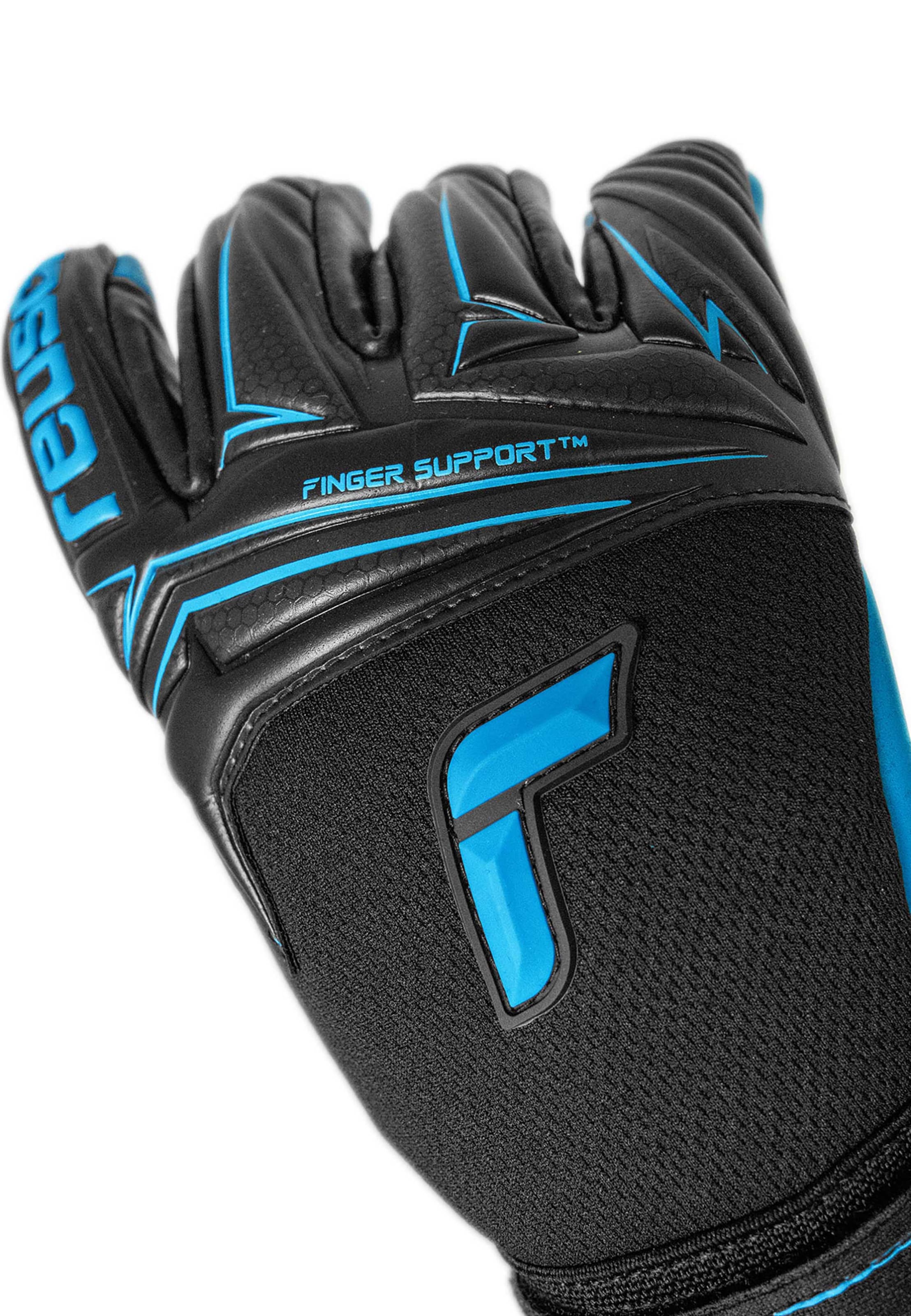 REUSCH Sports gloves 'Attrakt Aqua Finger Support' in Blue