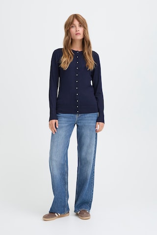 Pulz Gebreid vest ' PZSARA' in Blauw