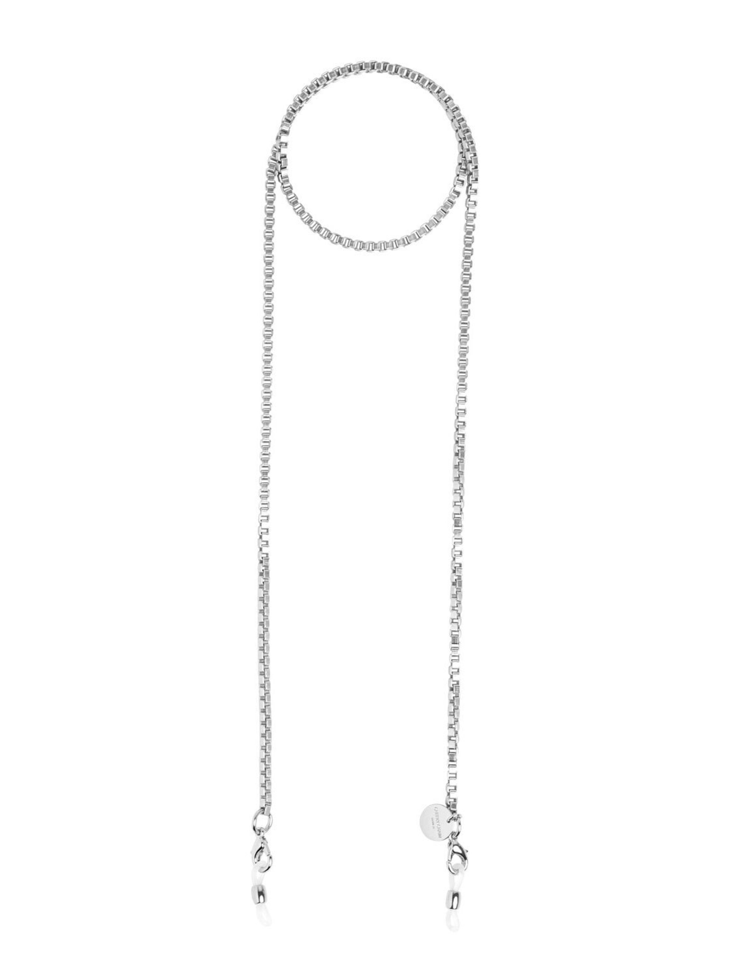 Cheeky Chain Munich Brillenkette 'Rocky' in Silber: Vorderseite