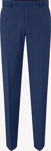 STRELLSON Slim fit Pleated Pants 'Mercer' in Blue: front