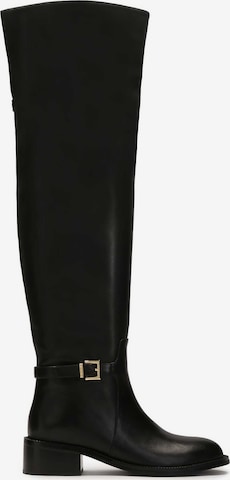 KazarČizme iznad koljena - crna boja: prednji dio