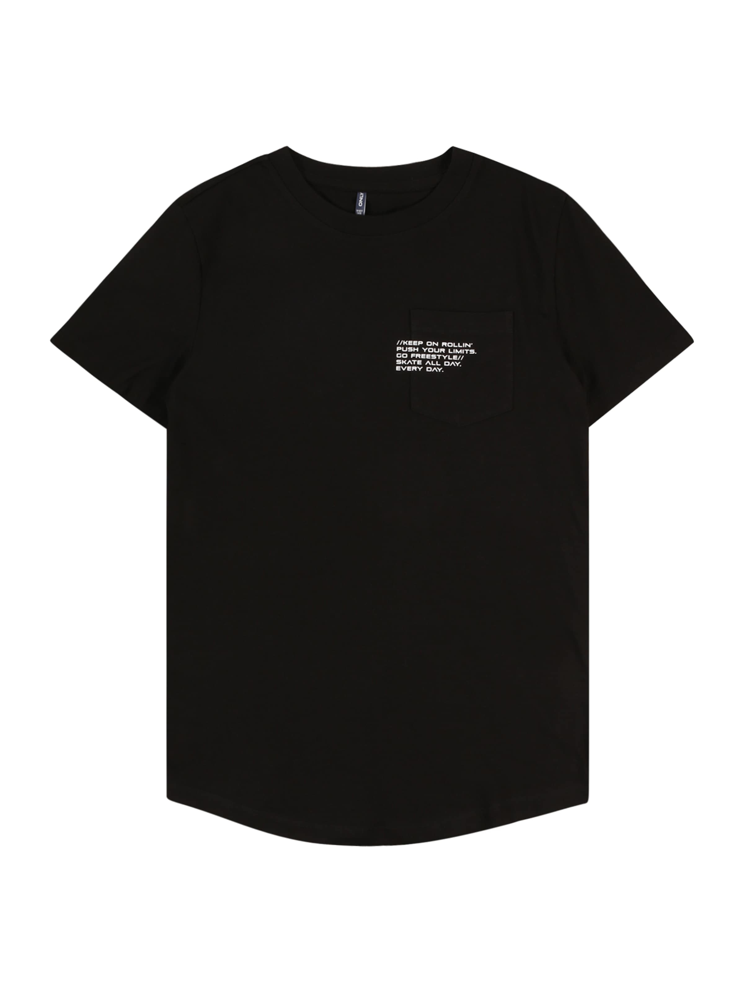 ONLY GIRLS Koszulka 'KOBMARINUS' w kolorze czarny: przód