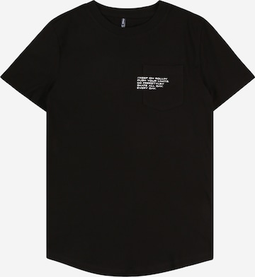 ONLY GIRLS Majica 'KOBMARINUS' | črna barva: sprednja stran