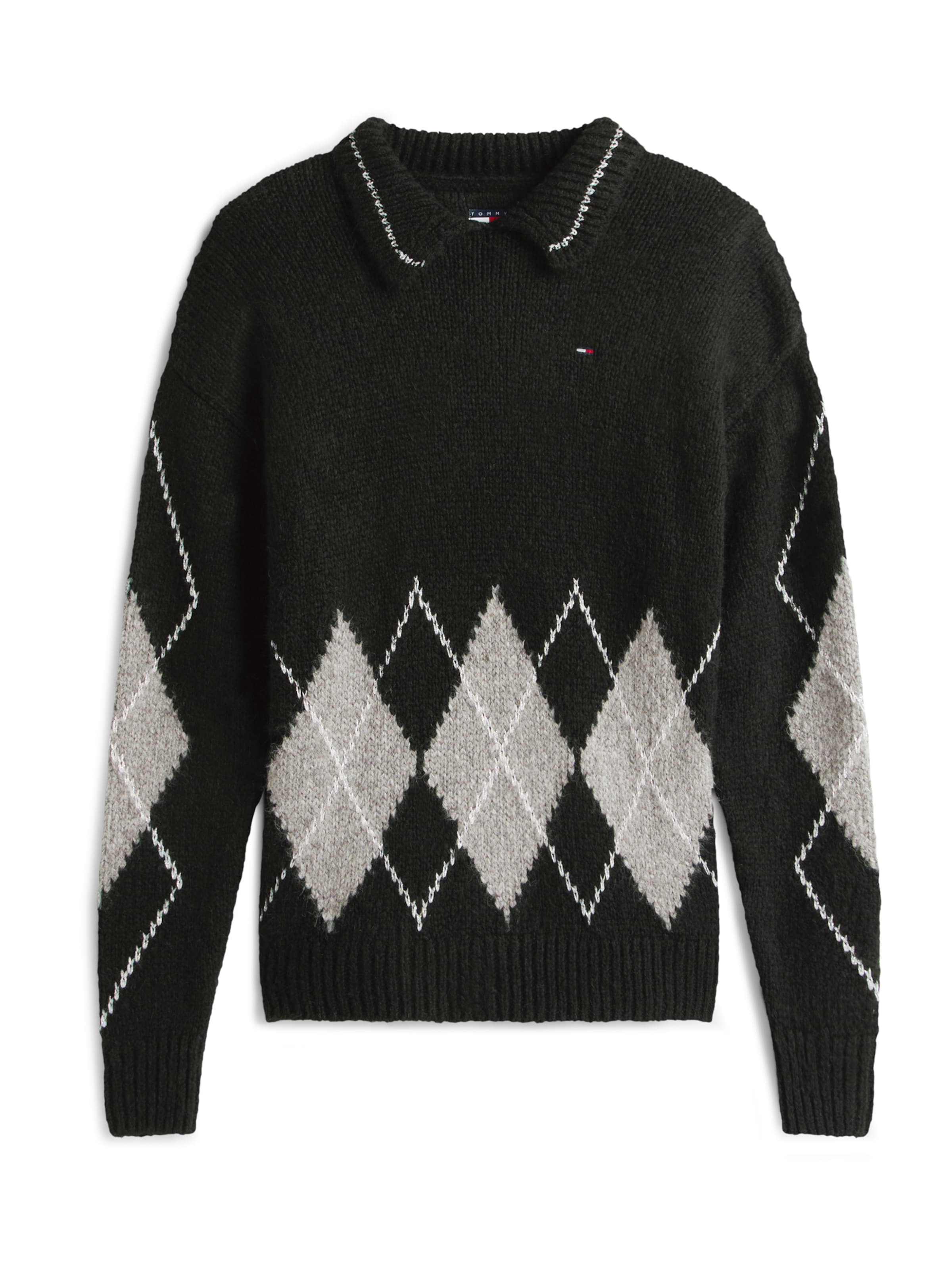 Pull-over Tommy Jeans en noir : devant