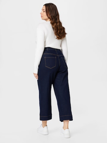 Zizzi Wide leg Jeans 'CHAR' in Blue