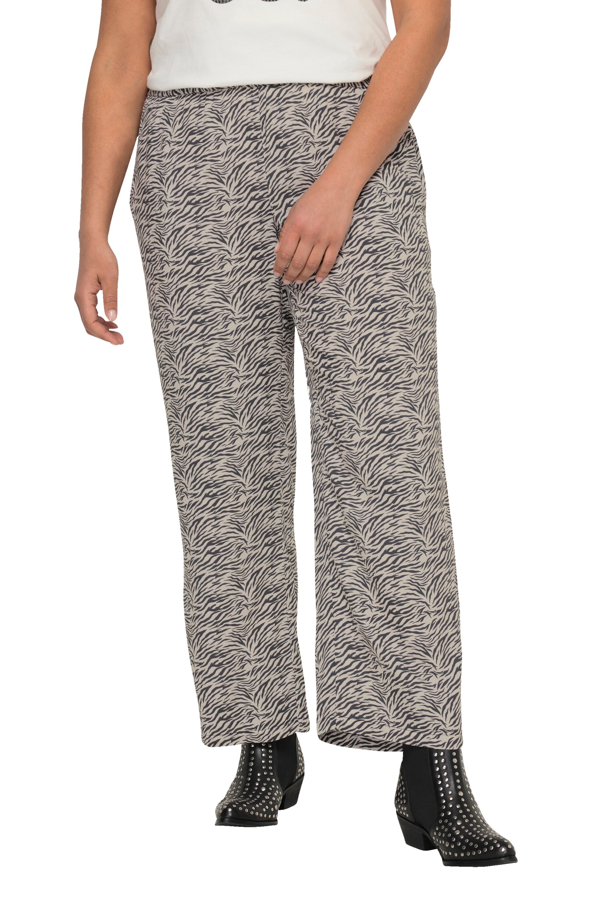 Angel of Style Loosefit Broek in Beige: voorkant