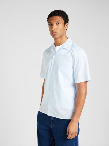 Calvin Klein Regular fit Srajca | modra barva: sprednja stran