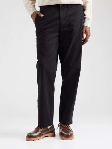 JACK & JONES Loose fit Chino trousers 'JPSTKARL DAVE' in Black: front