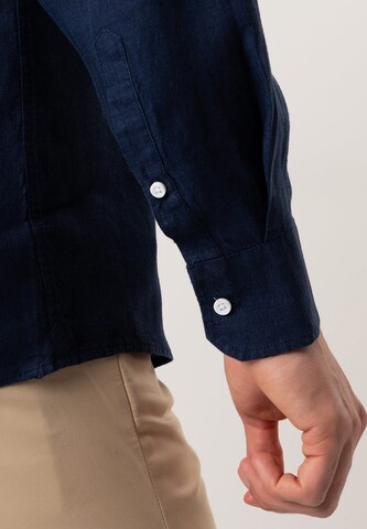 Black Label Shirt Regular fit Button Up Shirt in Blue