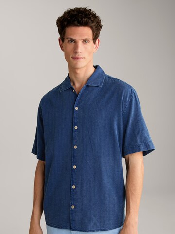 JOOP! Jeans Comfort fit Button Up Shirt 'Hanno' in Blue: front