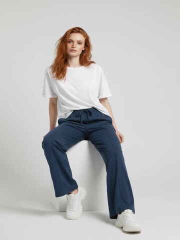 No Matter What Wide leg Broek in Blauw