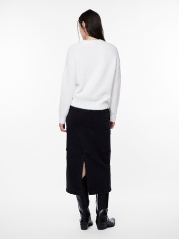 Pull-over 'SNOW' PIECES en blanc