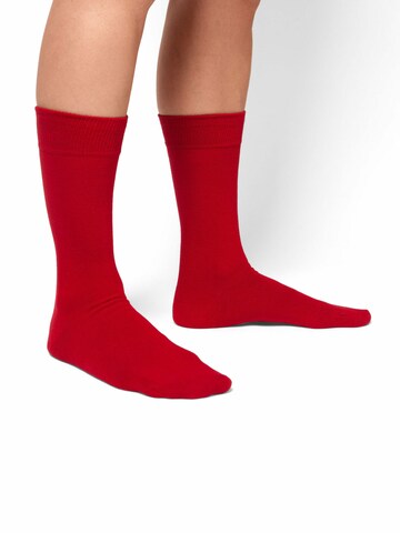 DillySocks Socken in Rot: Vorderseite