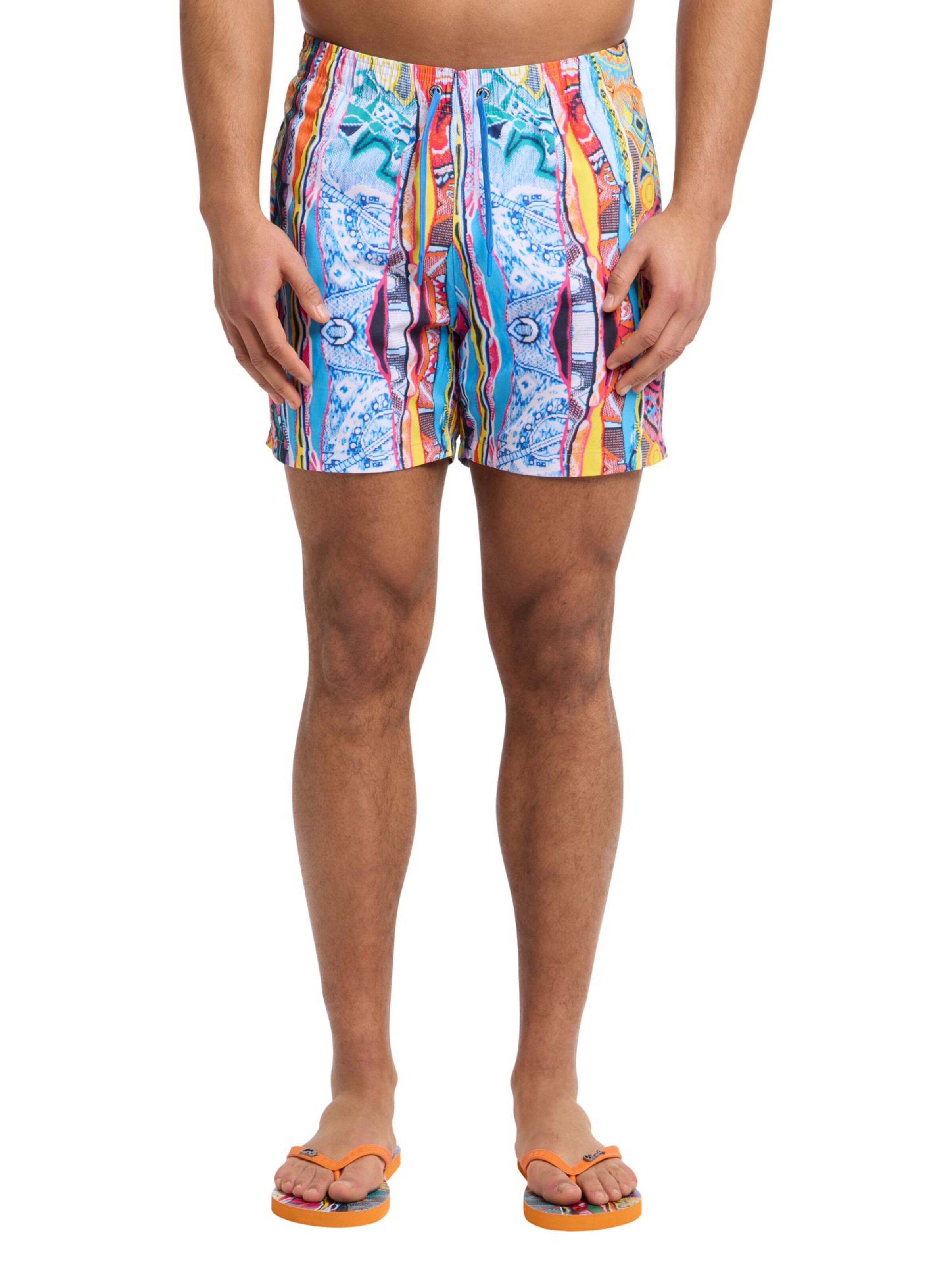 Carlo Colucci Regular Zwembroek 'Eiberger' in Gemengde kleuren: voorkant