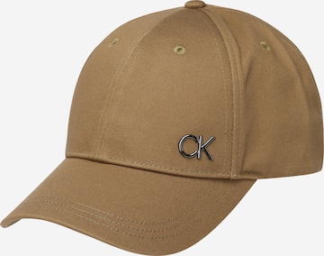 Calvin Klein Cap in Brown: front