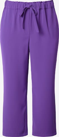 Ulla Popken Trousers in Purple: front