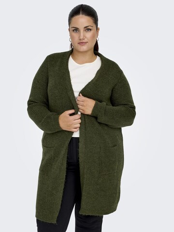 Cardigan 'Jade' ONLY Carmakoma en vert : devant