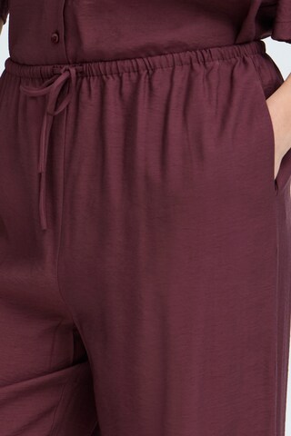 ICHI Loosefit Broek 'ICHFalura' in Rood