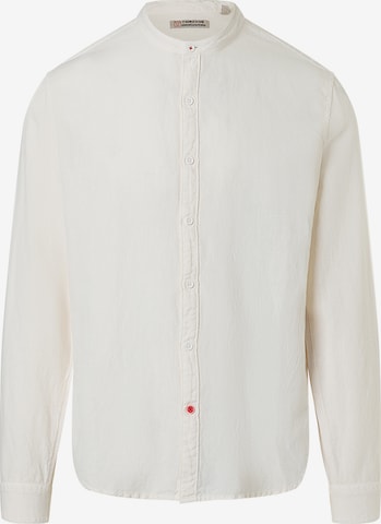 TIMEZONE Shirt 'Stand-up-collar' in White: front