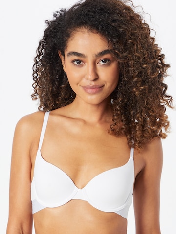 HUGO Red T-shirt Bra in White: front