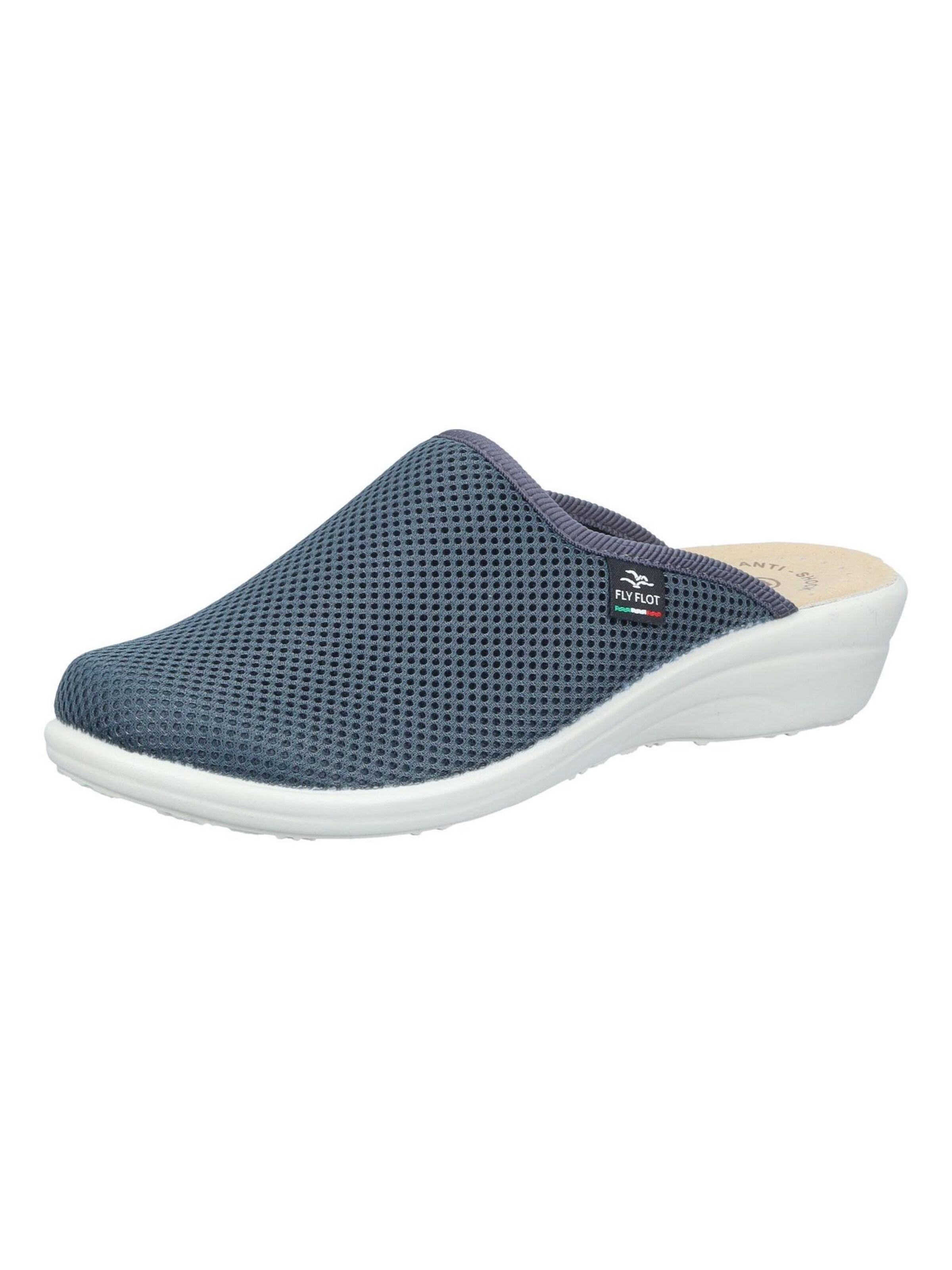 FLY FLOT Hausschuh 'Clogs'‌‌‌‌‌‌‌‌‌ in Grau: Vorderseite