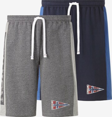 Jan Vanderstorm Loosefit Broek 'Haral' in Blauw: voorkant