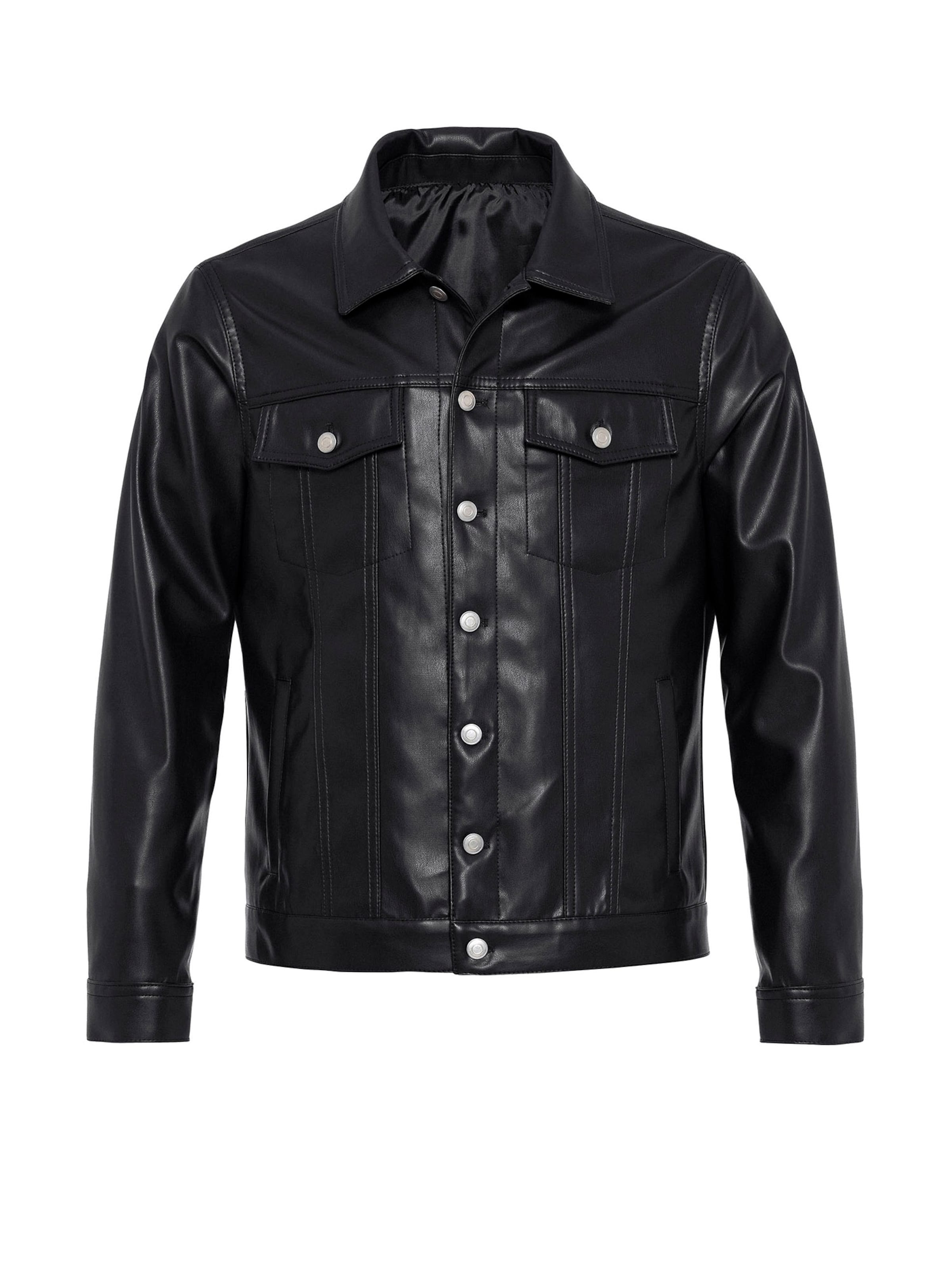 Giacca di mezza stagione di Antioch in nero: frontale