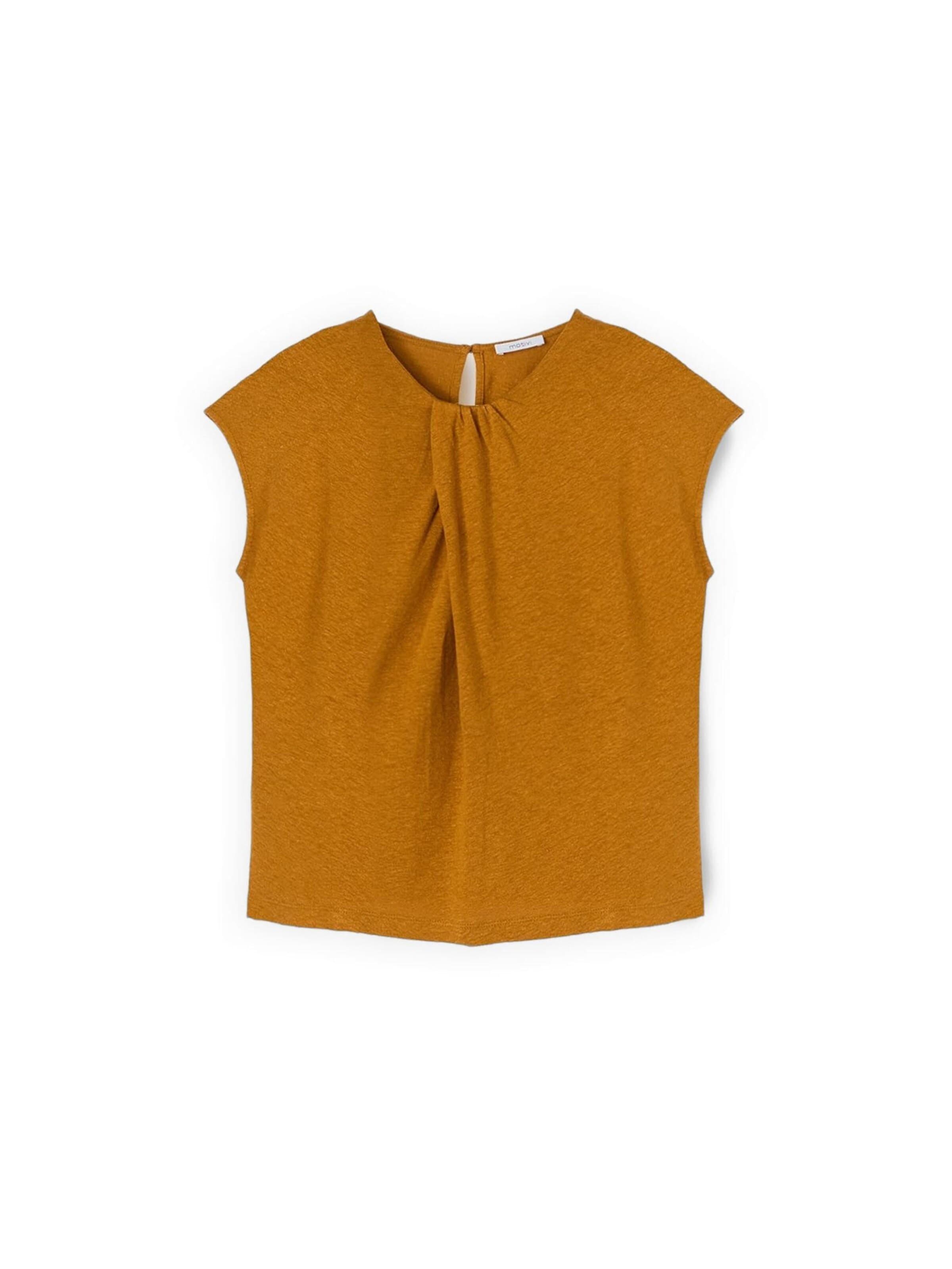 MOTIVI Shirt in Yellow: front