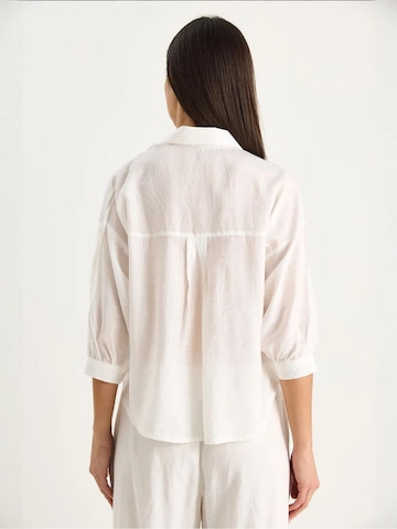 Bianco Lucci Bluse in Weiß