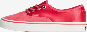 VANS Низкие кроссовки 'AUTHENTIC' в Красный: спереди