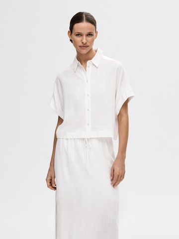 SELECTED FEMME - Blusa 'Viva' en blanco: frente