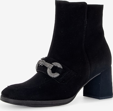 GABOR Ankle Boots in Black: front