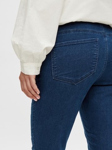 MAMALICIOUS Slimfit Jeans 'Echo' in Blauw