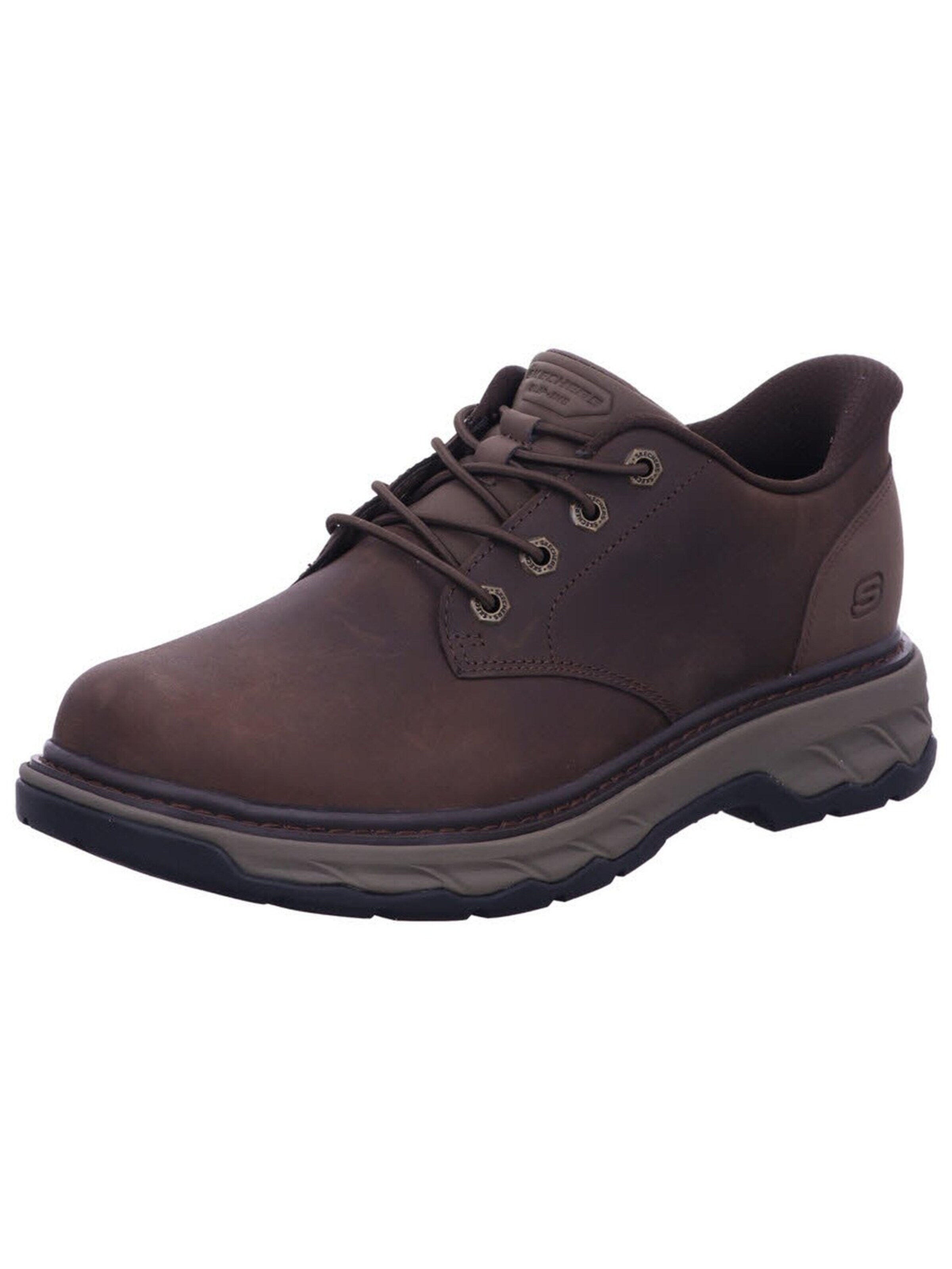 SKECHERS Hausschuh 'Slipper Herren 205307 COC Echtleder in braun'‌‌ in Braun: Vorderseite